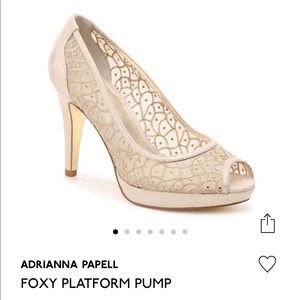 Adrianna Papell Foxy Platform Pump Gold Metallic